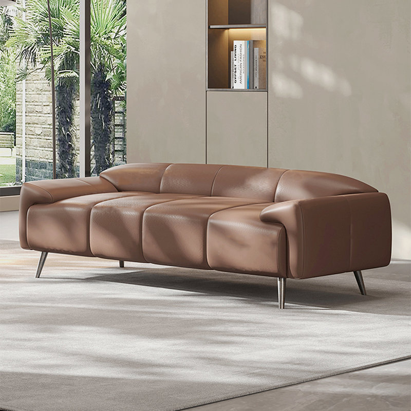 Banc avec revêtement, Brun, H 25,59 po x l 78,74 po x P 19,69 po