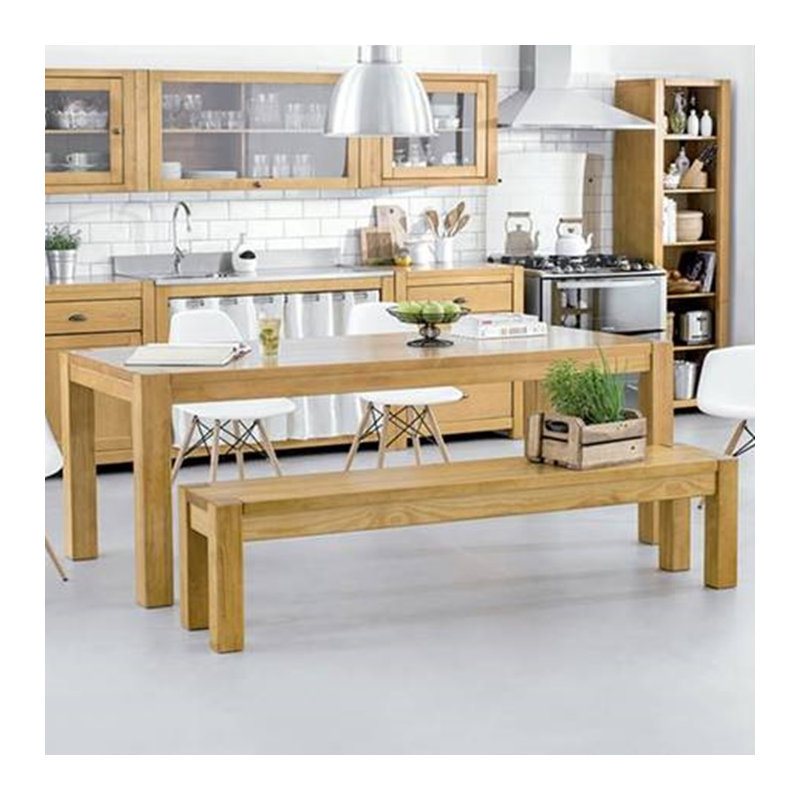 Ponston Pine Solid Wood Dining Table, Garapa