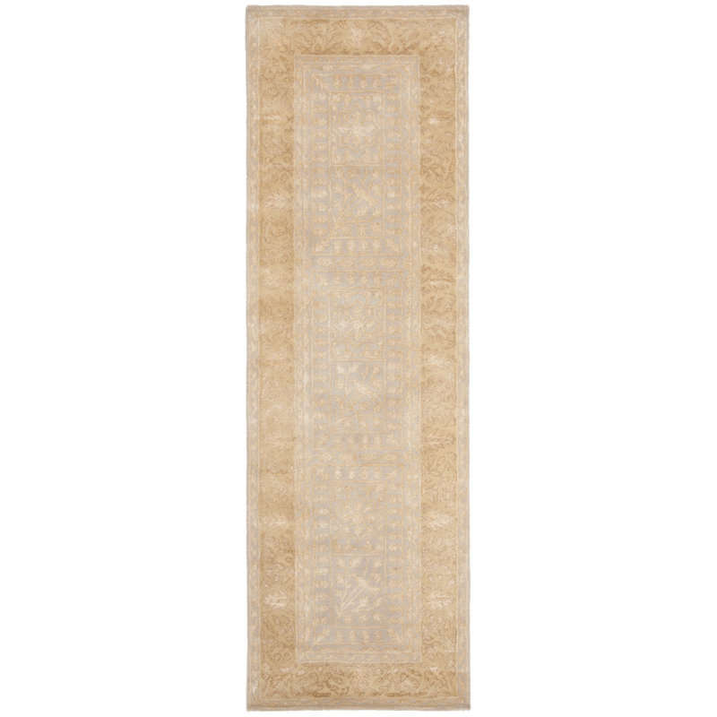 Braxtan Silk Road Hand Tufted New Zealand Wool Oriental Rug, Runner 2'6" x 8'