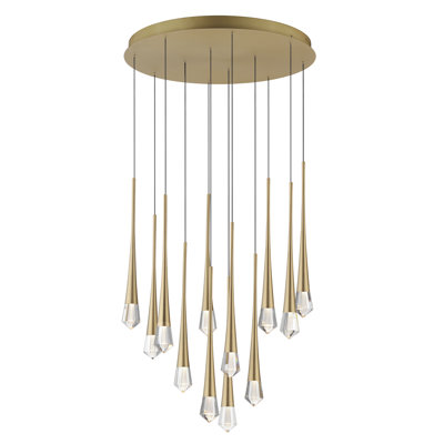 Josealejandro 12 - Light Gold LED Cluster Pendant