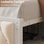 Structure de lit plateforme tapissier avec tiroirs de rangement au pied de lit et station de charge USB-611429110