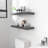 Miami 24" W x 8" D Floating Shelves Set with Invisible Wall Mount Brackets-64560668