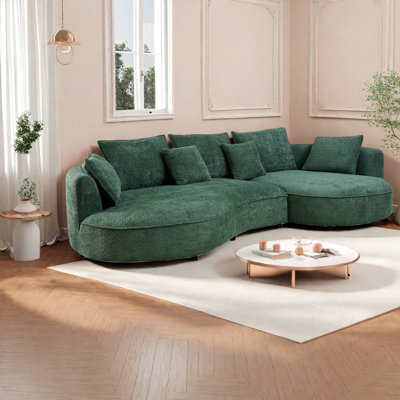 Canapé modulaire courbé surdimensionné pour la maison