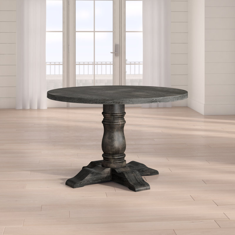 Table de salle à manger ronde Aguilera , Gris patiné