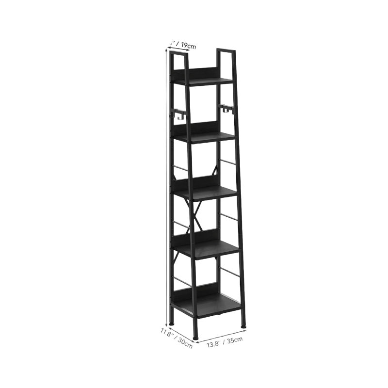 170cm H x 35cm W Metal Bookcase