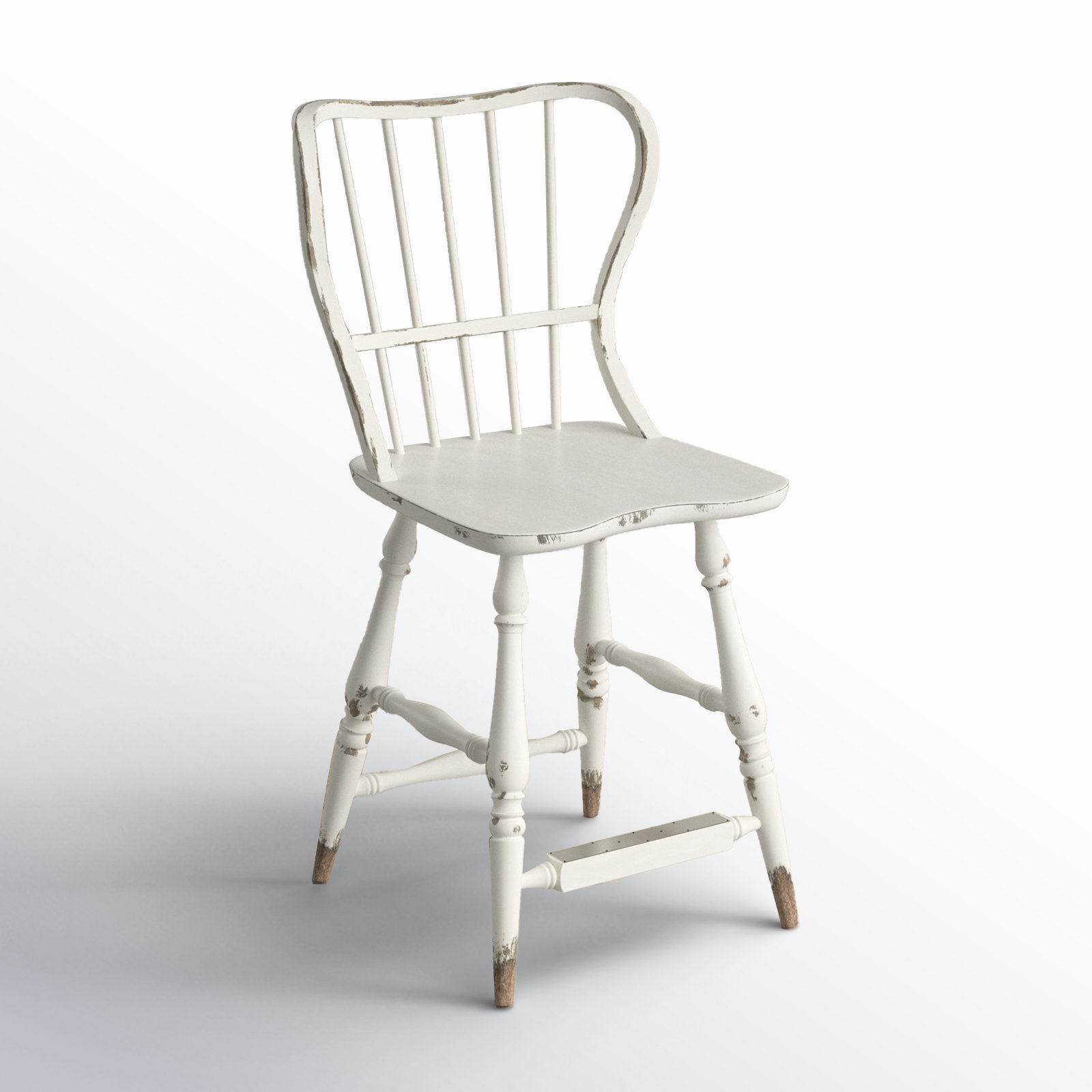 Chamberlain Stool, White, Counter Stool (24" Seat Height)