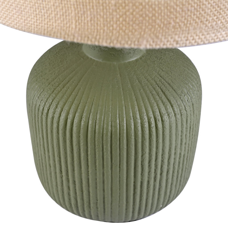 Lampe de table en céramique 17,5 ", Vert