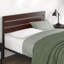 Steens Modern Metal Bed frame with Bamboo Headboard-394869141