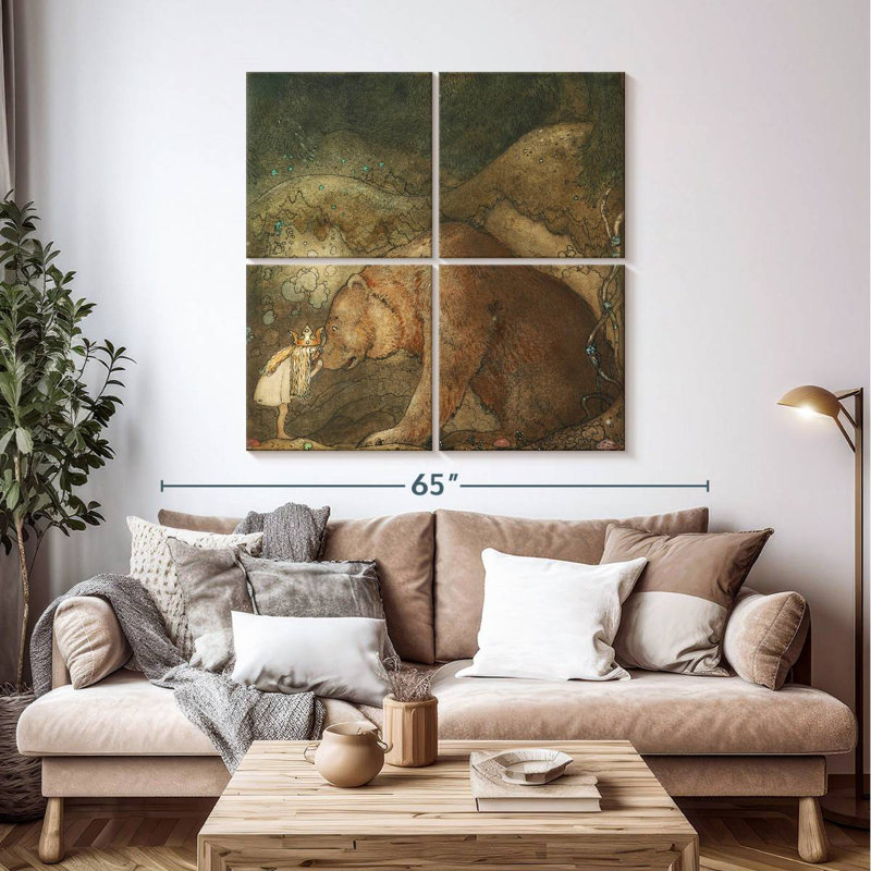 Brampt Stackars Lilla Basse, 45" H x 45" W