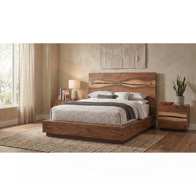 Ashcombe Smokey Walnut Eastern King 3-Piece Bedroom Set