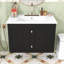 Meuble-lavabo de salle de bain avec lavabo et tiroir de rangement-538217902