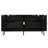 Exquisite Four-Door Sideboard With Stylish Metal Legs And Patterned Doors For Versatile Use-422471629
