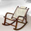 Chaise berçante en rotin Casual