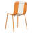 4 - Pack Indoor/outdoor Striped Chairs, Colorful Blocks, Pp Plastic, Metal, Comfortable Sitting, Fashionable Visual, Simple And Stylish Spaces Modern Chairs With Color Block Design Plastic Seat Metal