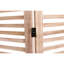 4 écrans d'intimité pliants en bois massif, l 55,2 po x H 65 po, de couleur naturelle, charnières en métal pratiques et décoratives, décorent le paravent, la tonalité, se déplient facilement,