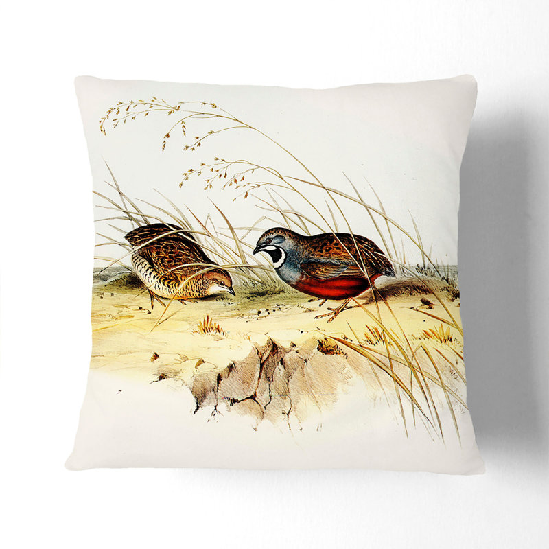 Floral Square Throw Cushion, 55cm H x 55cm W x 20cm D, White