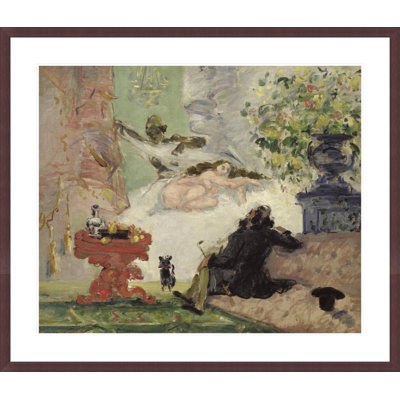 «A Modern Olympia» par Paul Cézanne, impression giclée encadrée