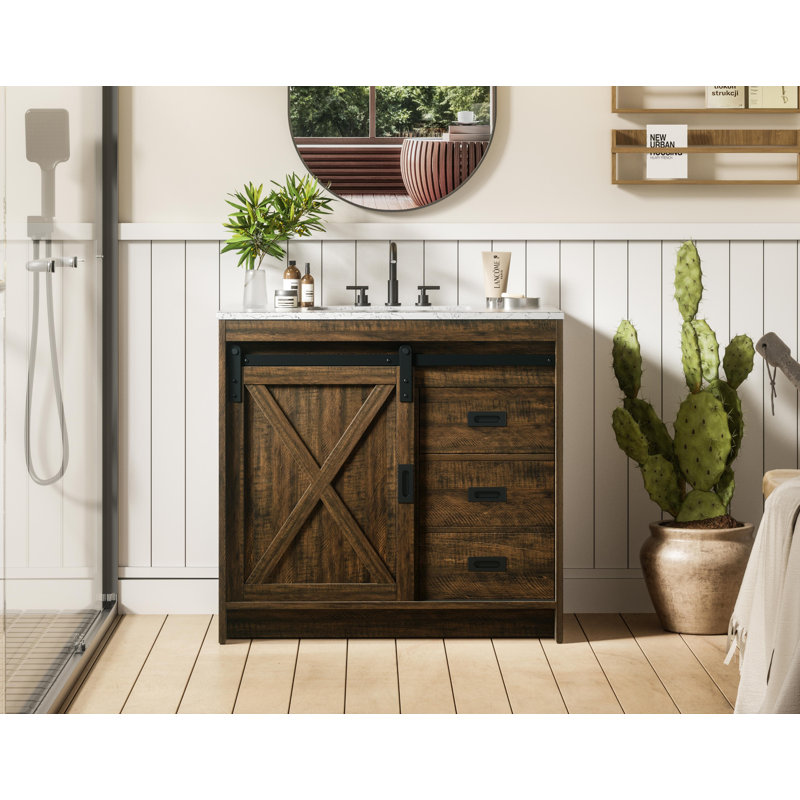 Boden 36 inch Single Bathroom Vanity, Expresso