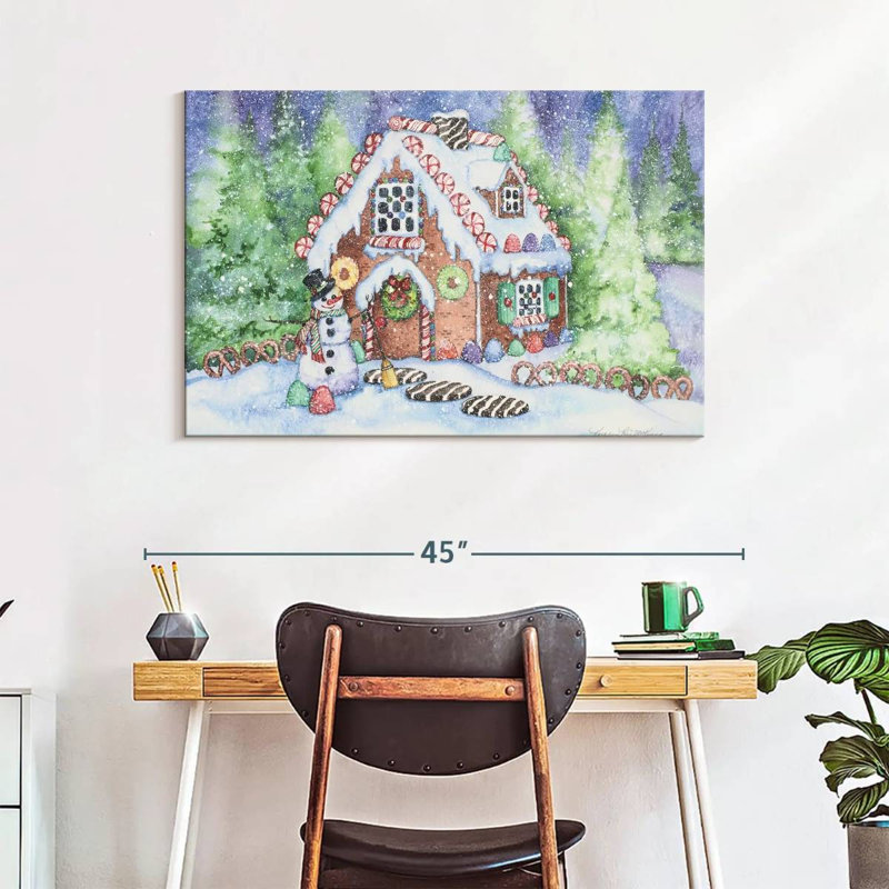 Maison en pain d'épice, H 26 po x l 39 po