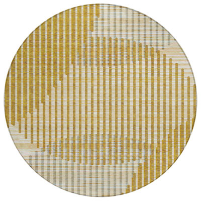 Elowen Gold Washable Indoor-Outdoor Rug - 