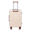 HIFINE TOURIST 20 po / 24 po / 28 po, ensemble de 3 valises à roulettes en ABS de couleur assortie avec serrure à combinaison (beige)