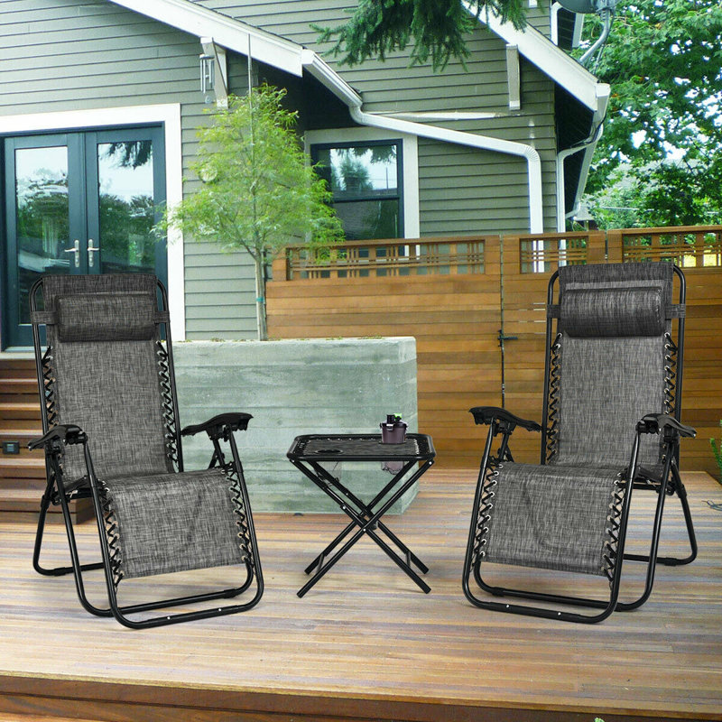 Fauteuil inclinable zéro gravité Pedersen, Gris