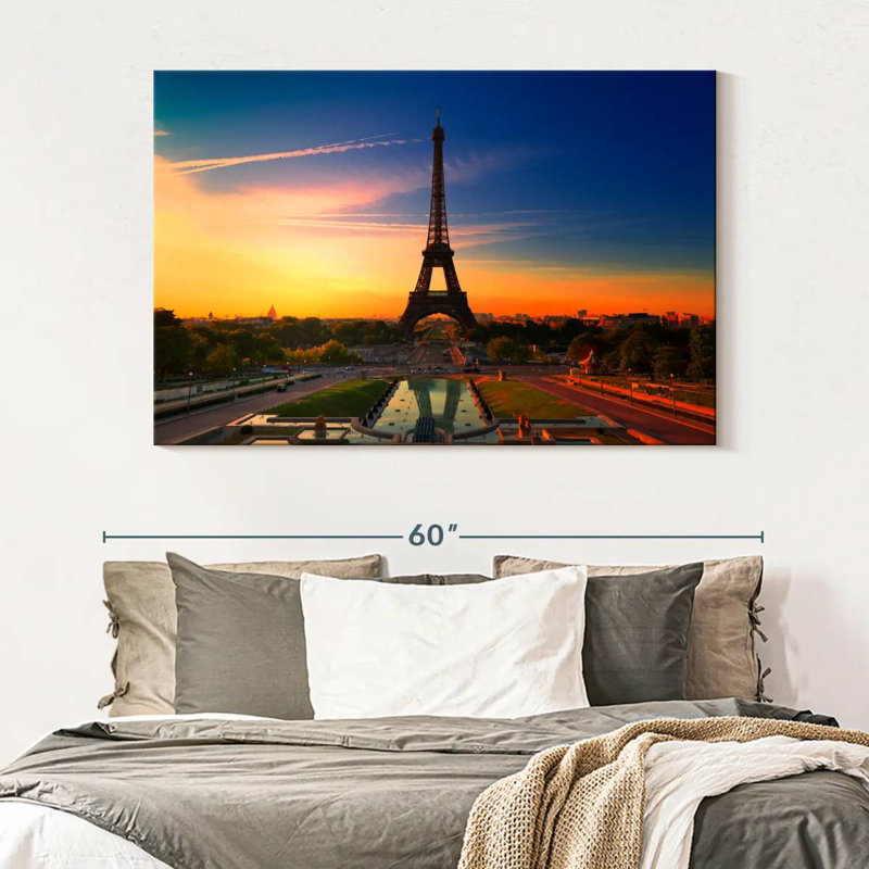 Kavia Eiffel Tower At Sunrise, 34" H x 51" W