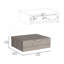 Table de chevet flottante H 5 po, tablette de chevet murale moderne avec tiroir, gris clair-1687983475
