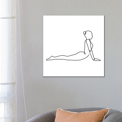 Yoga Cobra Square by Dane Khy - Wrapped Canvas Gallery-Wrapped Canvas Giclée