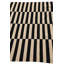 Tapis noir et blanc 4 x 6 Pinkerton