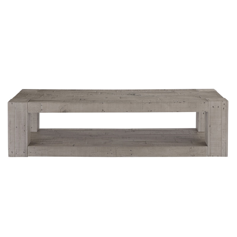 Dajonae 66" Large Solid Wood Reclaimed Pine Coffee Table