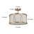 Azie Fabric Semi Flush Mount