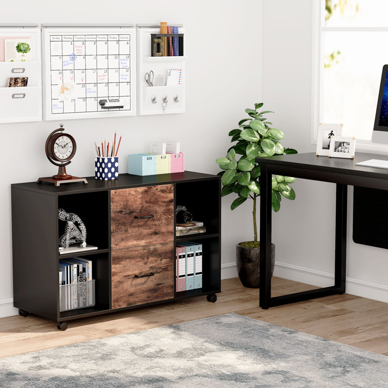 39'' Wide 2-Drawer Mobile Lateral File Cabinet