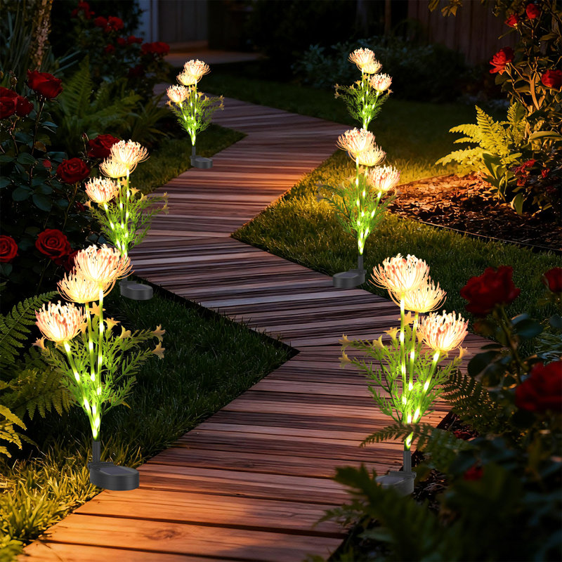 Paquet de 6 lys 3 lumières, Rose