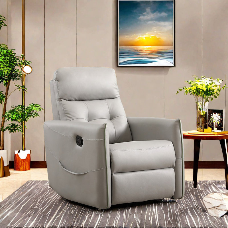 Suntia Swivel Recliner, Gray