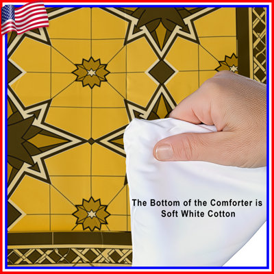 Yellow Star Pattern Comforter