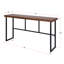 Console en bois massif 70 "Esterly Rose-1661323764