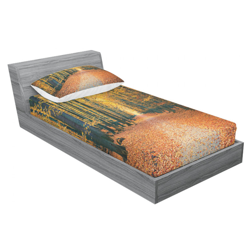 Microfiber Sheet Set, Twin Sheet Set with Fitted Sheet