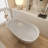 59”Solid Surface Bathtub, Freestanding Soaking Bathtub-111464620