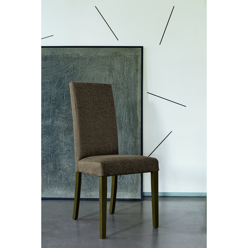 Neena 51cm H Upholstered Side Chair, Brown