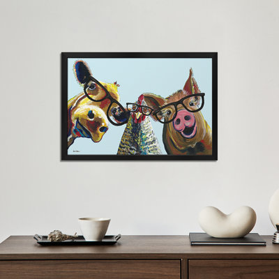 «Triple The Fun, Farmhouse Animals» par Hippie Hound Studios