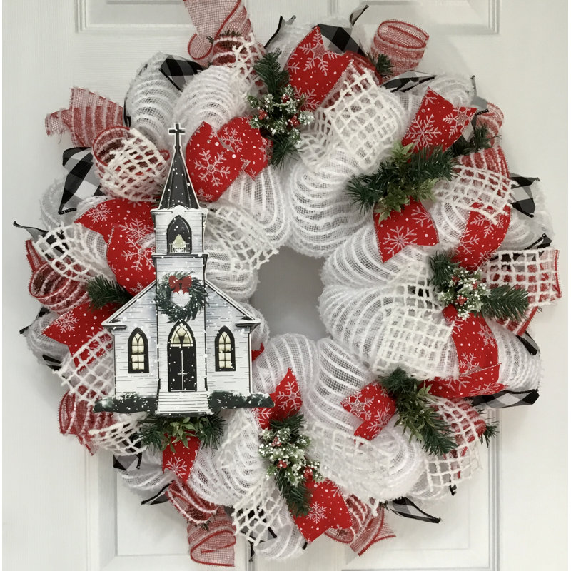 Couronne de Noël avec chapelle
