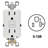 Leviton SmartlockPro 15 Amp 125 Volt Duplex Watthite GFCI Outlet 5-15R 1 Pack