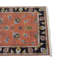 Tapis unique noué à la main des années 2010 de 2 pi 6 po x 4 pi 2 po orange / ivoire / noir Jerona