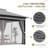 10 Ft. W x 10 Ft. D Soft Top Steel Patio Gazebo with 2-Tier Canopy and Zippered Mesh Netting for Outdoor, Patio, Garden, and Backyard Activities-113390022