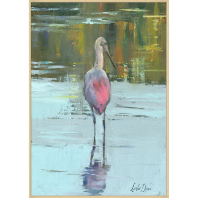 Spoonbill 1 Framed Watercolour Painting Print Canvas