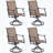 Set of 2 360° Swivel Patio Dining Chairs with PVC-coated polyester Fabric-624243176