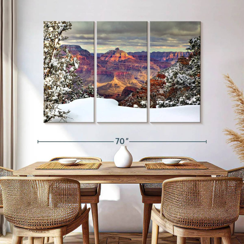 Alvord Snowy Grand Canyon I, H 42 po x l 65 po