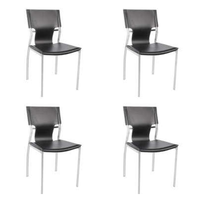 18'' H Faux Leather Upholstered Side Chair