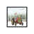 Satin Black Single Picture Framed, Solid Wood